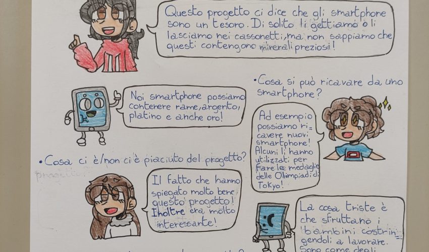 Il nostro vecchio smartphone: riflessioni delle classi su e-waste